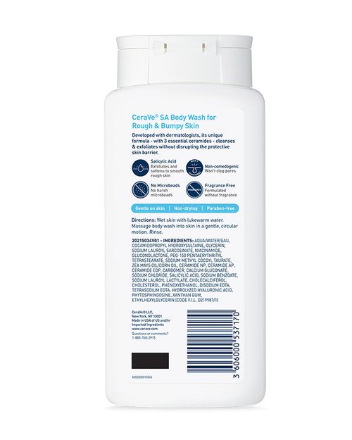 Cerave SA Body Wash for Rough & Bumpy Skin